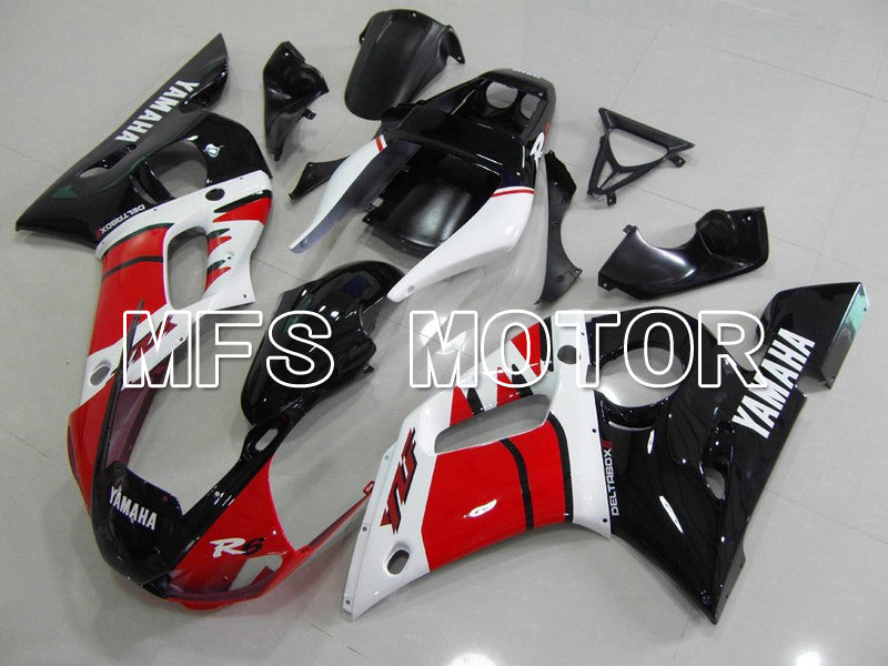 Yamaha YZF-R6 1998-2002 Injection ABS Fairing - Factory Style - Black White Red - MFS5482 - Fairings Kit