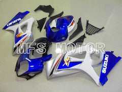 Suzuki GSXR1000 2007-2008 Injection ABS Fairing - Factory Style - White Blue - MFS5668 - Fairings Kit