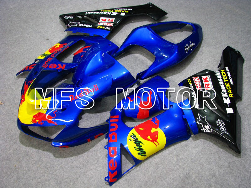 Kawasaki NINJA ZX6R 2005-2006 Injection ABS Fairing - Red Bull - Blue - MFS5712 - Fairings Kit