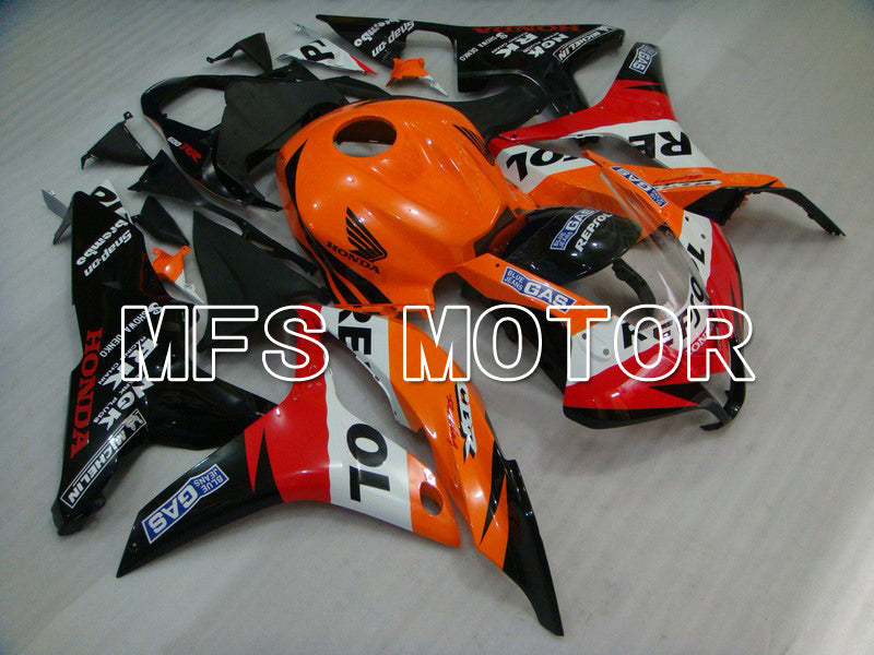 Honda CBR600RR 2007-2008 Injection ABS Fairing - Repsol - Black Red Orange - MFS5809 - Fairings Kit