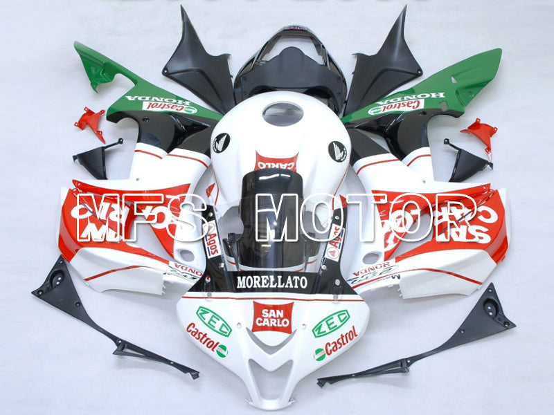 Honda CBR600RR 2007-2008 Injection ABS Fairing - San Carlo - White Red - MFS5822 - Fairings Kit