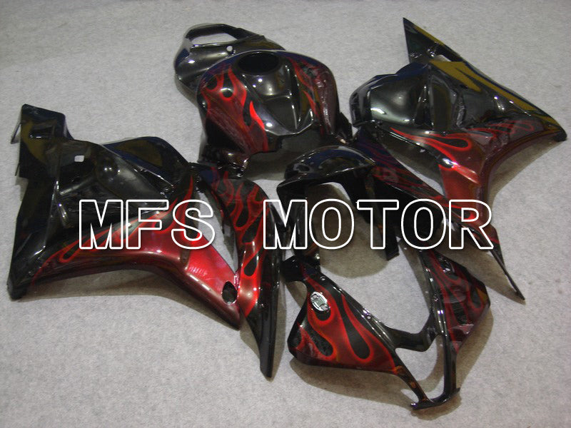 Honda CBR600RR 2009-2012 Injection ABS Fairing - Flame - Red Black - MFS5838 - Fairings Kit