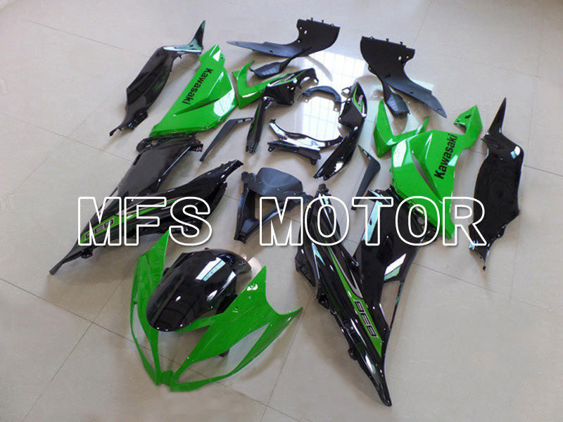 Kawasaki NINJA ZX6R 2013-2018 Injection ABS Fairing - Factory Style - Black Green - MFS5843 - Fairings Kit