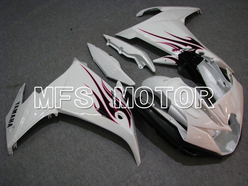 Yamaha FZ6R 2009 ABS Fairing - Flame - White - MFS5850 - Fairings Kit