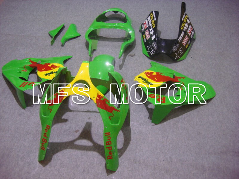Kawasaki NINJA ZX9R 2000-2001 ABS Fairing - Red Bull - Green - MFS5906 - Fairings Kit