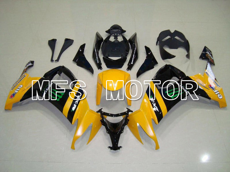 Kawasaki NINJA ZX10R 2008-2010 Injection ABS Fairing - Monster - Black Yellow - MFS6001 - Fairings Kit