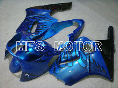 Kawasaki NINJA ZX12R 2000-2001 Injection ABS Fairing - Flame - Black Blue - MFS6037 - Fairings Kit