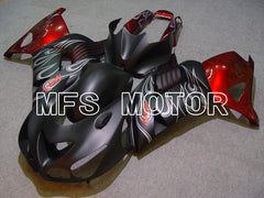 Kawasaki NINJA ZX14R 2006-2011 Injection ABS Fairing - Flame - Black Red Matte - MFS6084 - Fairings Kit