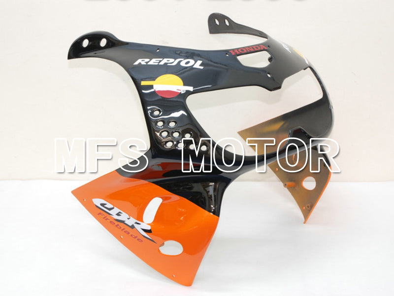 Honda CBR900RR 919 1996-1997 ABS Fairing - Repsol - Black Orange Red - MFS6131 - Fairings Kit