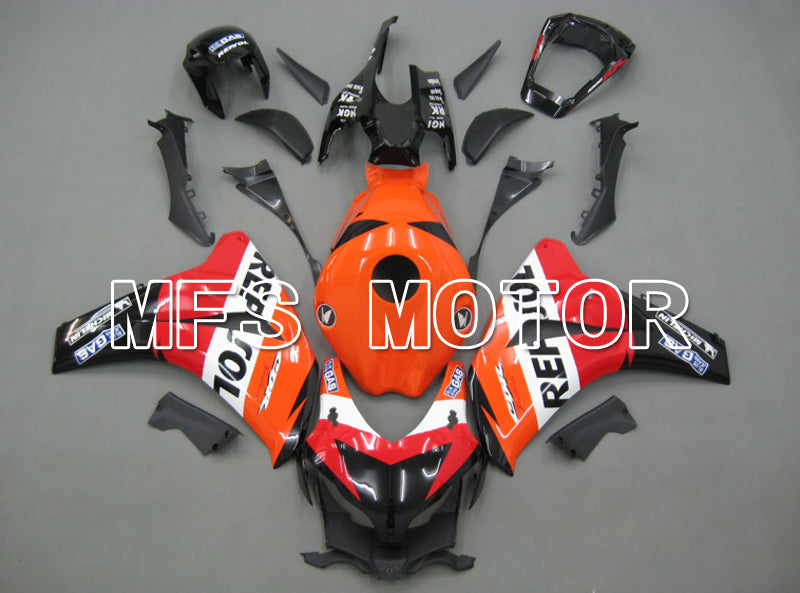 Honda CBR1000RR 2008-2011 Injection ABS Fairing - Repsol - Orange Red Black - MFS6223 - Fairings Kit