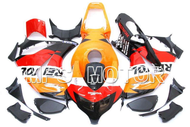 Honda CBR1000RR 2008-2011 Injection ABS Fairing - Repsol - Orange Red Black - MFS6224 - Fairings Kit