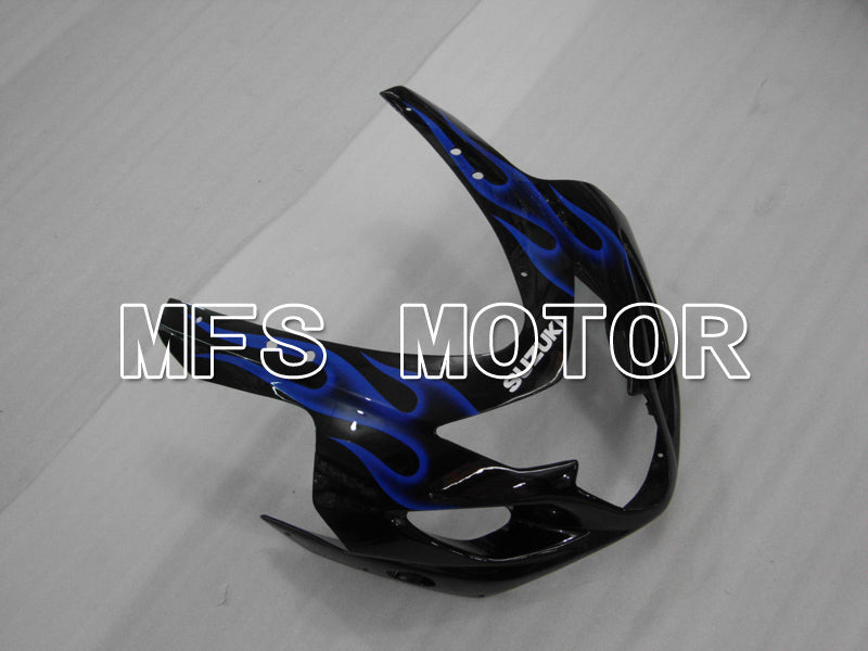 Suzuki GSXR600 GSXR750 2004-2005 Injection ABS Fairing - Flame - Black Blue - MFS6424 - Fairings Kit