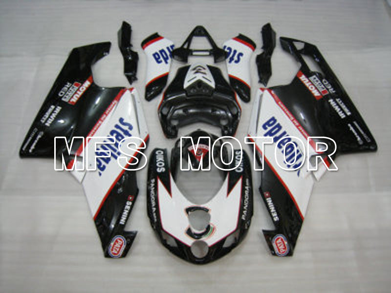 Ducati 749 / 999 2003-2004 Injection ABS Fairing - Sterilgarda - Black White - MFS6430 - Fairings Kit