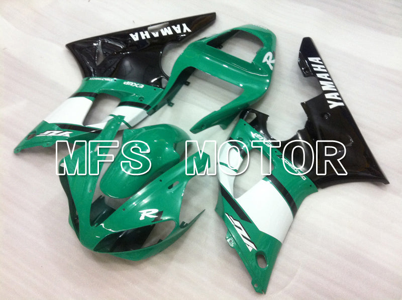 Yamaha YZF-R1 2000-2001 Injection ABS Fairing - Factory Style - Black Green White - MFS6456 - Fairings Kit