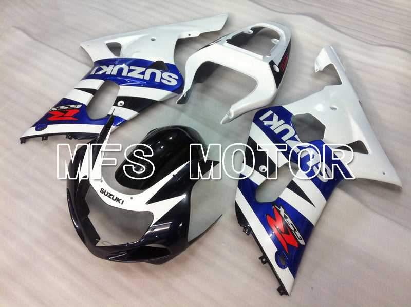 Suzuki GSXR750 2000-2003 Injection ABS Fairing - Factory Style - Black Wihte Blue - MFS7076 - Fairings Kit