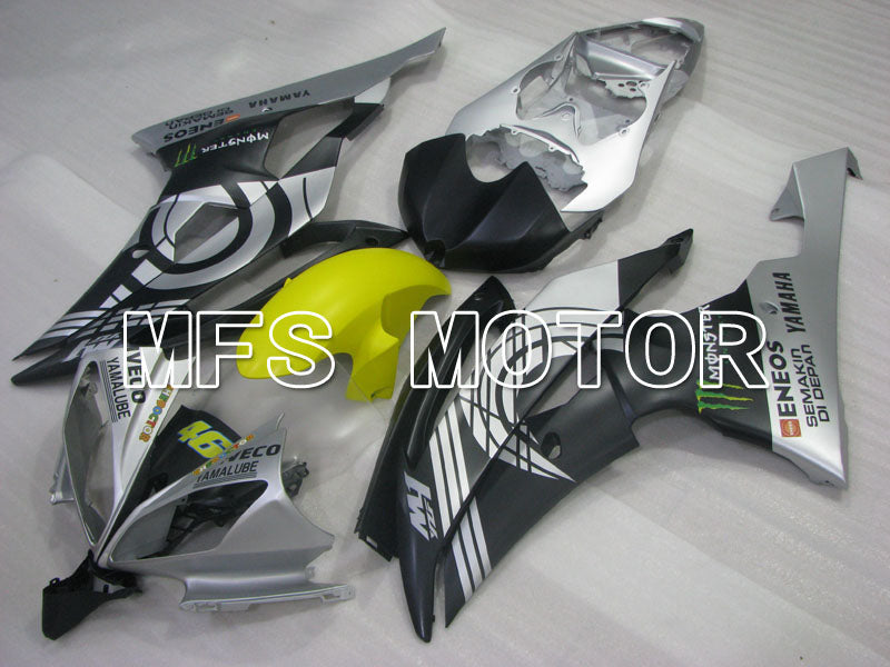 Yamaha YZF-R6 2008-2016 Injection ABS Fairing - Monster - Matte Black Silver - MFS3871 - Fairings Kit