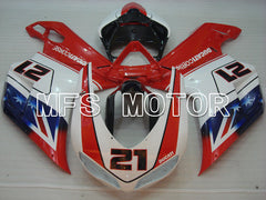 Ducati 848 / 1098 / 1198 2007-2011 Injection ABS Fairing - Others - Red White - MFS4154 - Fairings Kit
