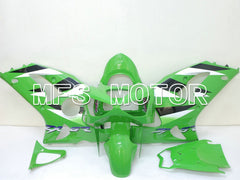 Kawasaki NINJA ZX6R 2003-2004 Injection ABS Fairing - Factory Style - Green - MFS6437 - Fairings Kit
